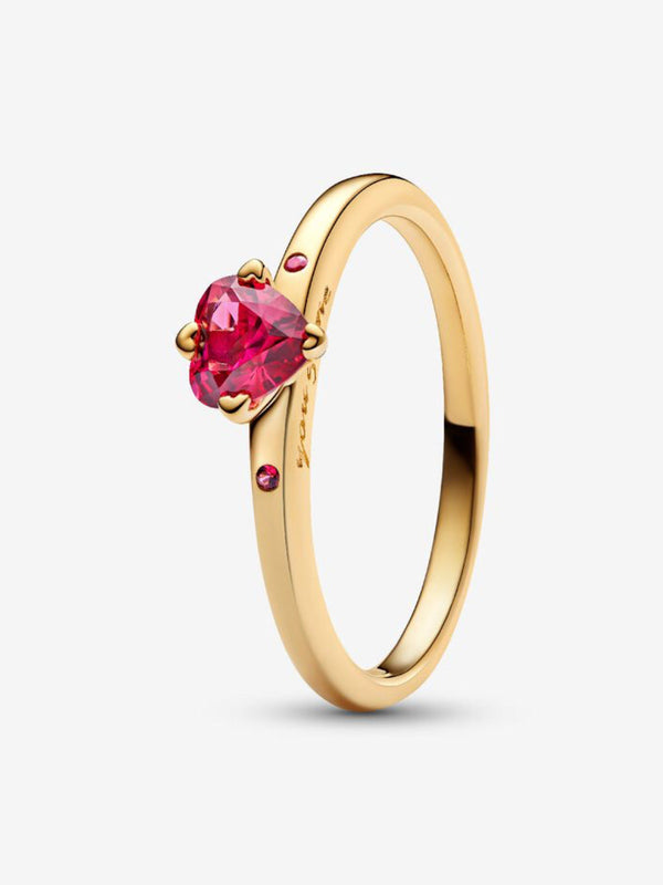 Red Chakra Heart Ring