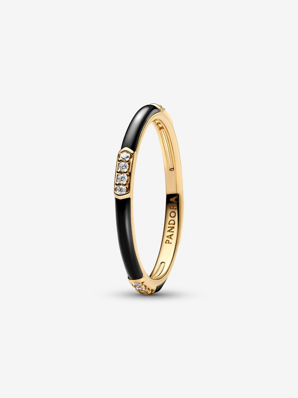 Black Enamel Ring