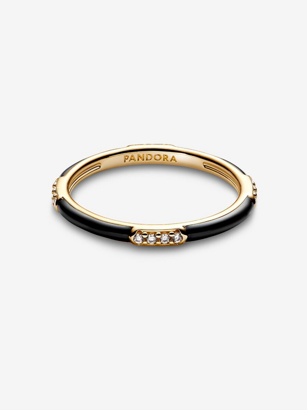 Black Enamel Ring