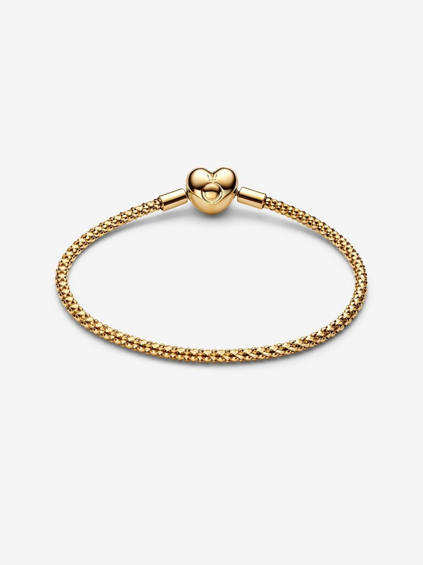 Heart Bracelet with Studded Chain